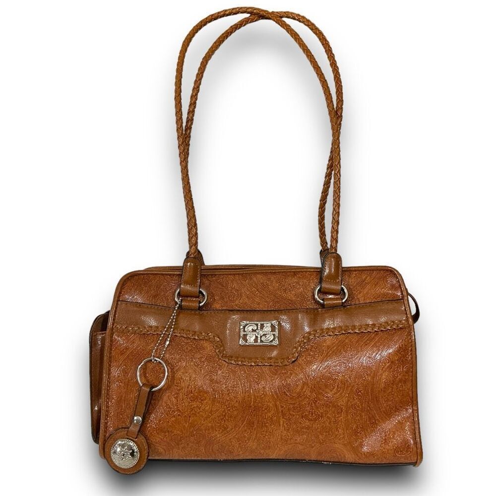 Bueno Faux Leather Paisley Western Boho Shoulder Bag Handbag